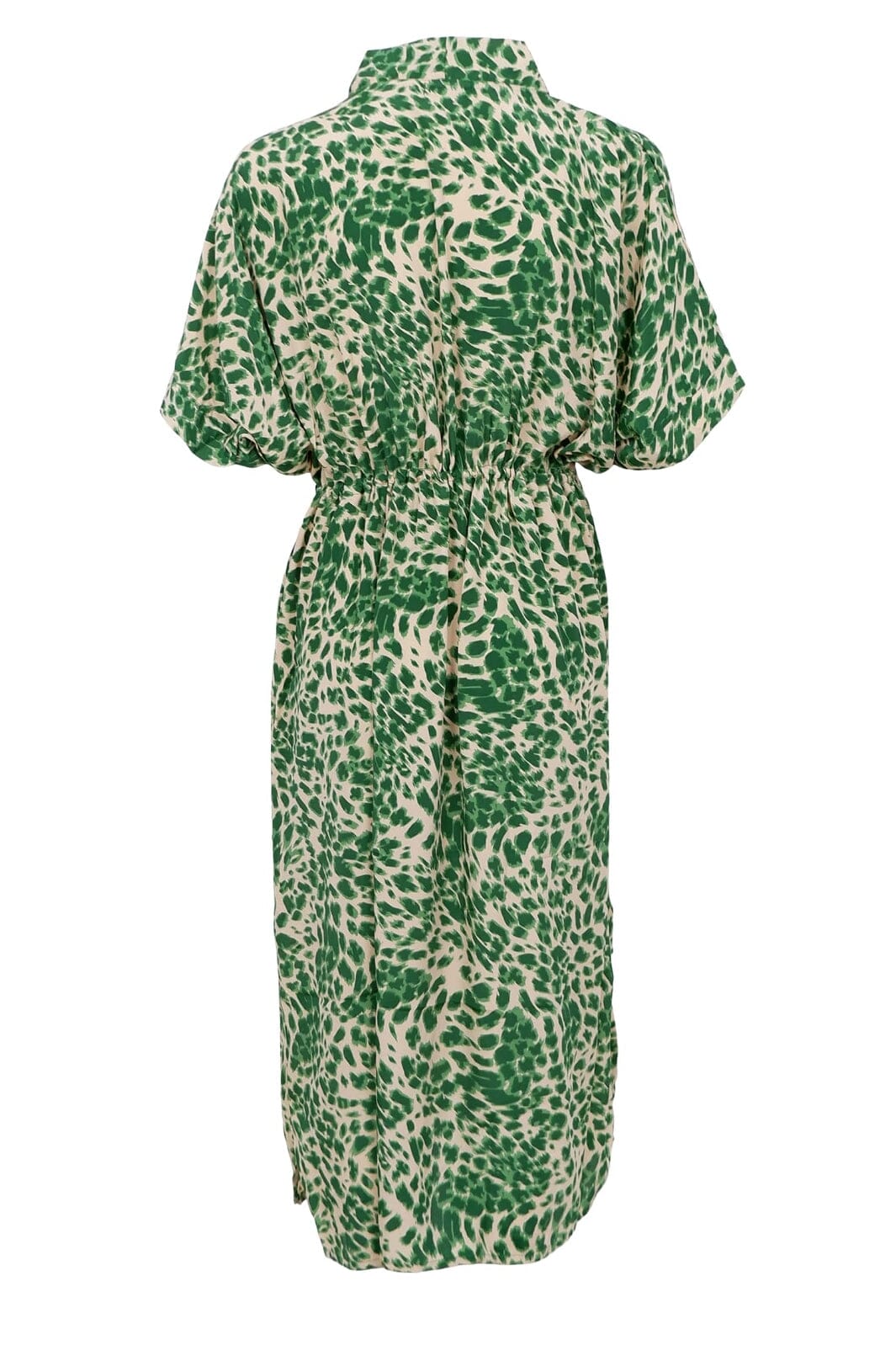 Black Colour - Bcluna Kaftan Tie Dress 39214 - Green Leo