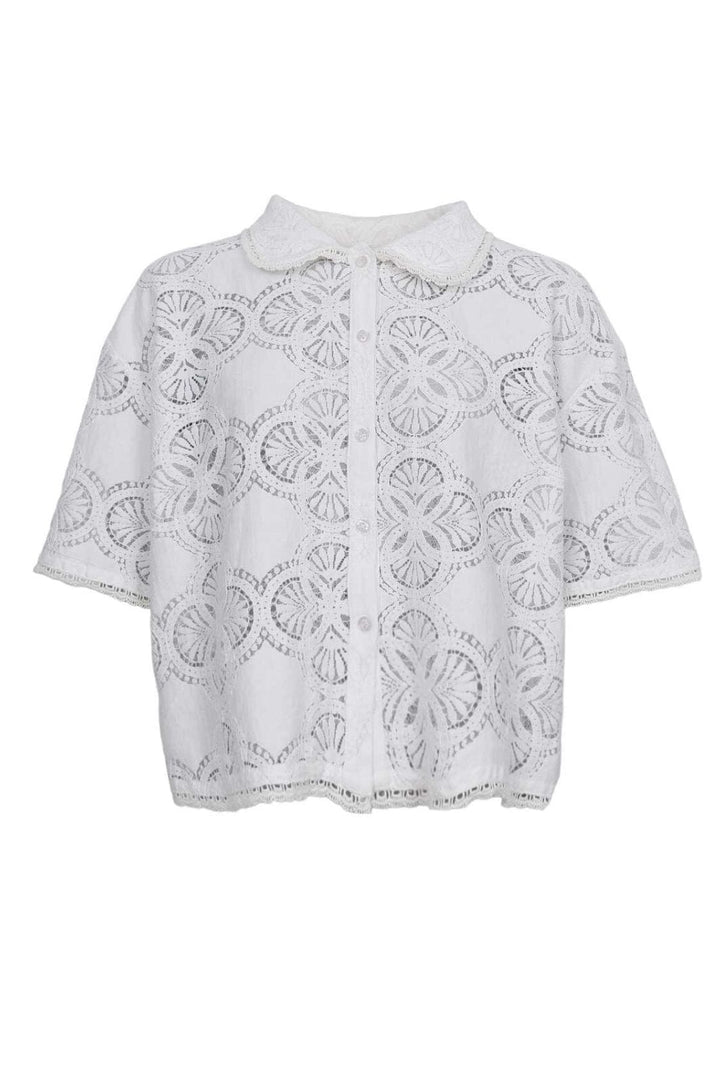 Black Colour - Bcmilos Lace Blouse 40877 - Off White