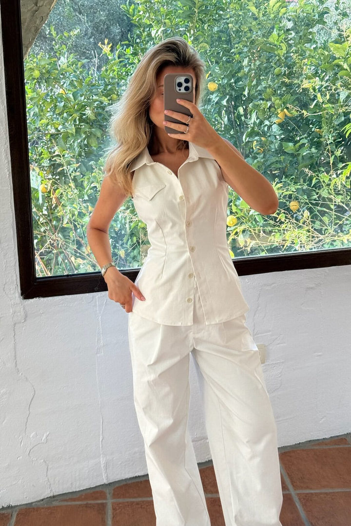 BYIC - Celinaic Pants A2351 - White