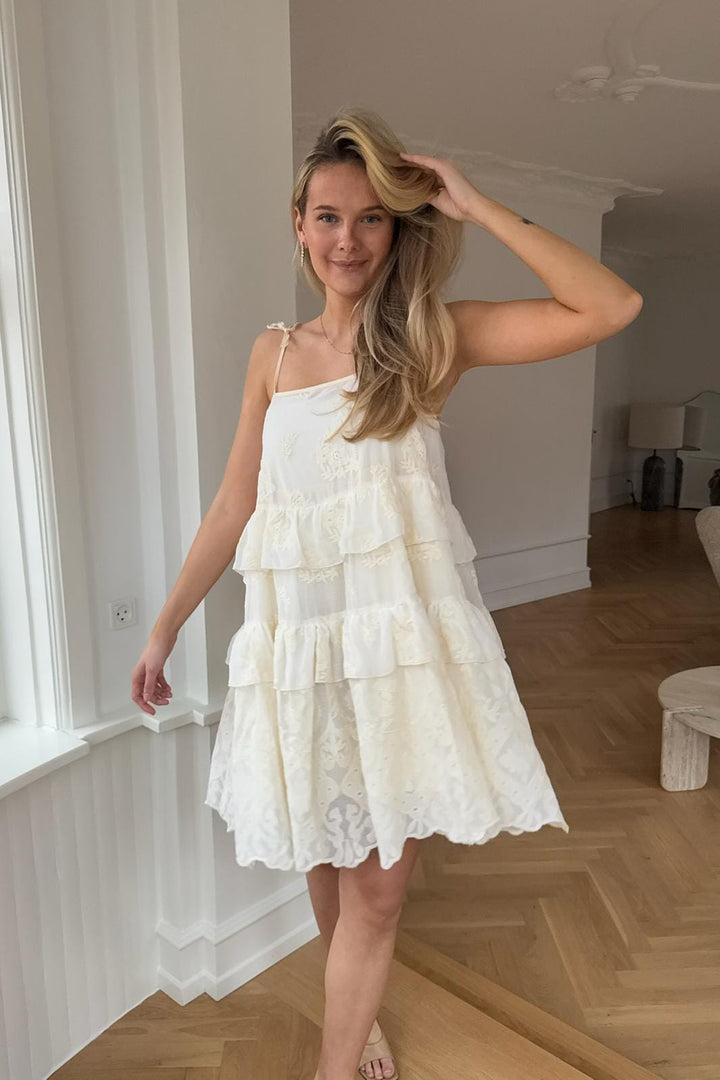 BYIC - Ellinoric Lace Strap Dress 2606 - Vintage White