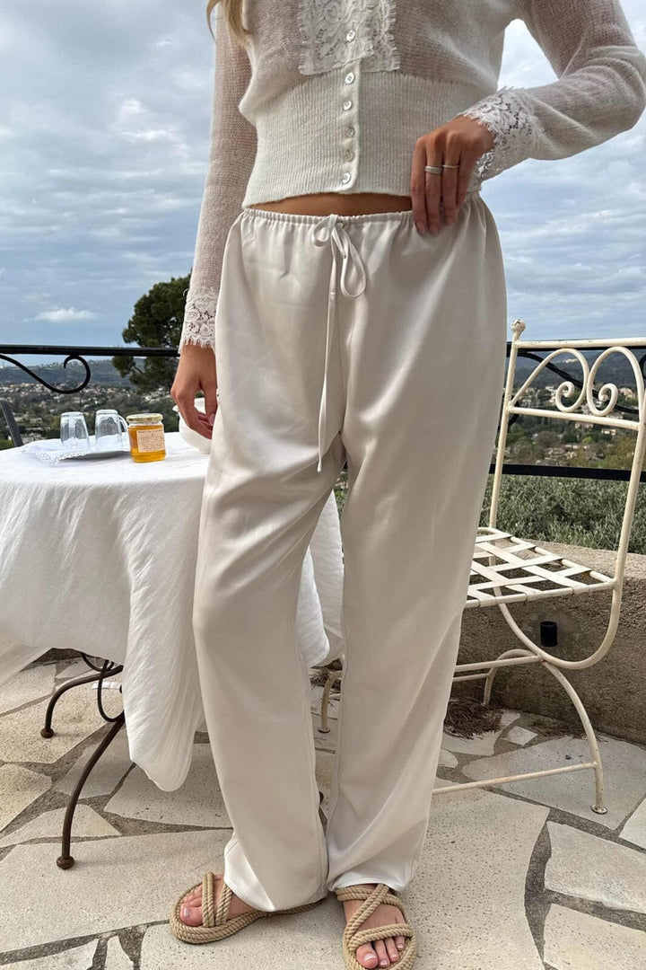 BYIC - Fieic Pants A23851 - Off White Satin