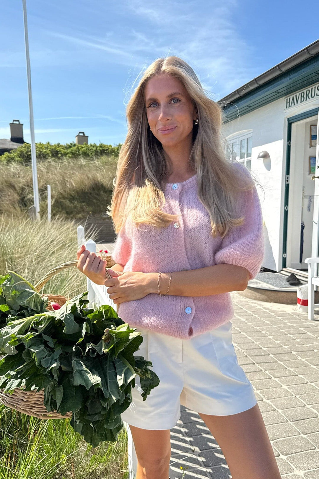 Forudbestilling - BYIC - Idaic Ss Cardigan 5265 - Light Pink Cardigans 