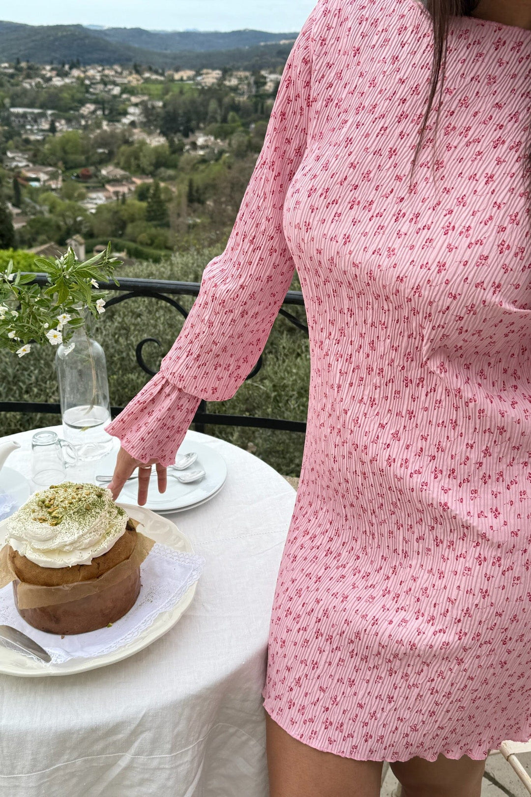 Forudbestilling - BYIC - Odineic Dress A23833 - Pink Tiny Blossom Kjoler 