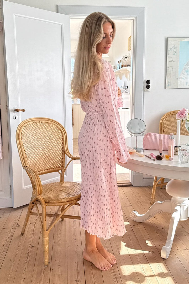 BYIC - Ofeliaic Long Wrap Dress A23640 - Pink