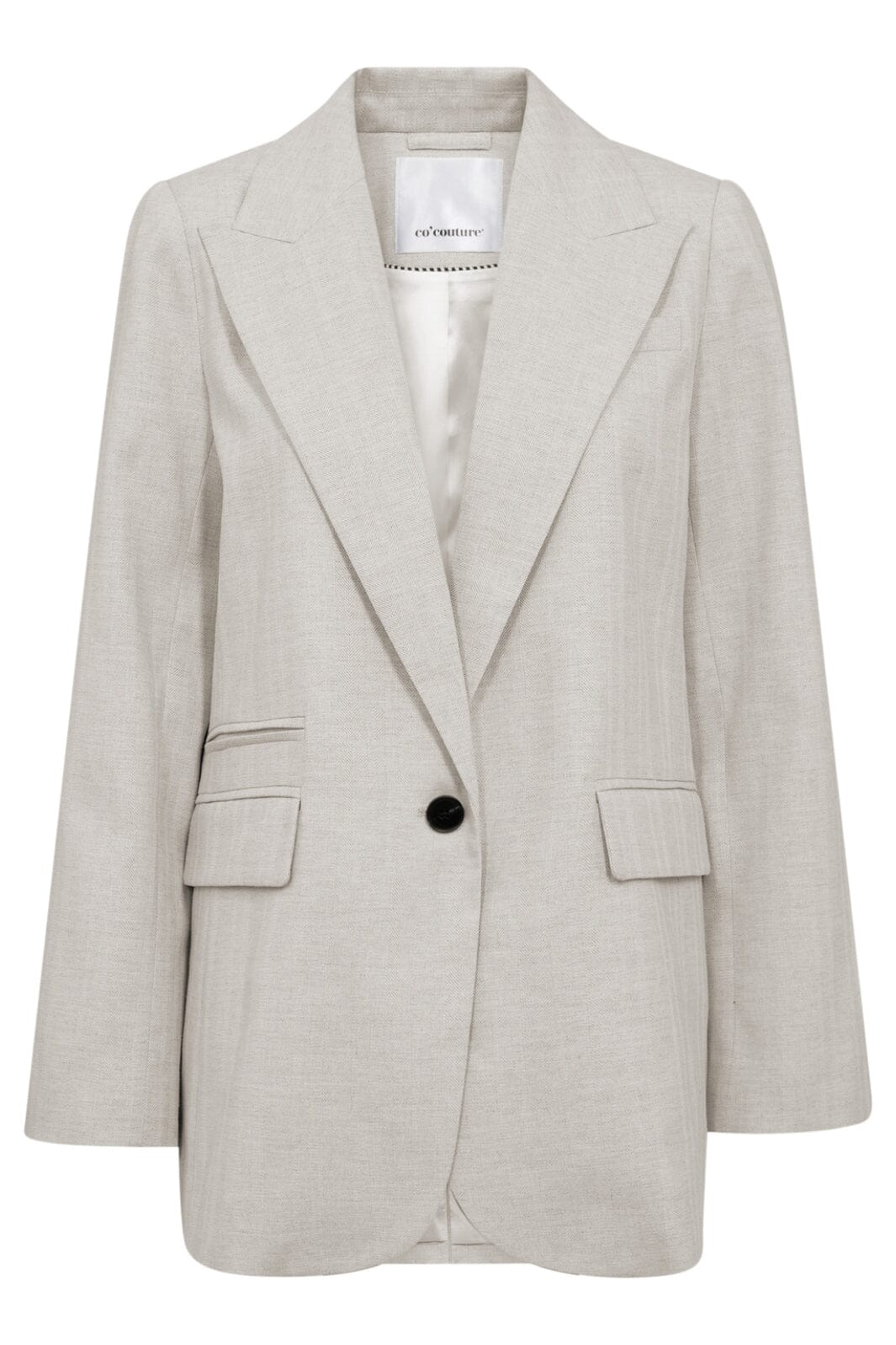 Forudbestilling - Co´Couture - Lisacc Linen Single Blazer 30305 - 199 - Bone