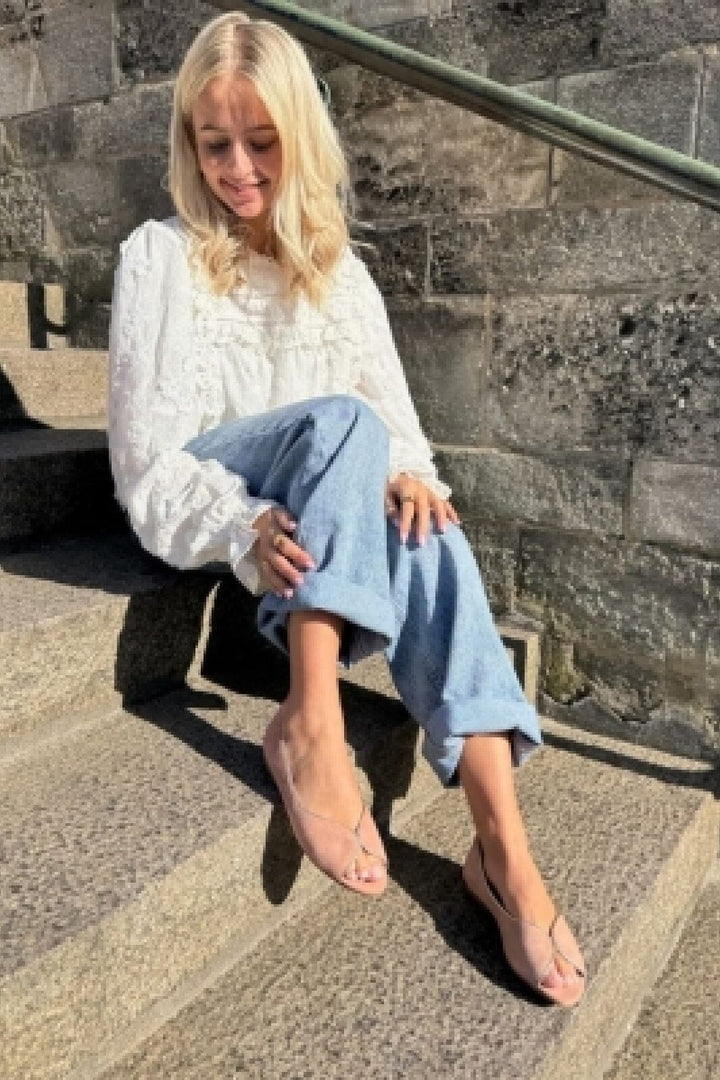 Forudbestilling - Copenhagen Shoes - Like A Melody-Suede CS8361 - 0303 - Papaya/Gold Ballerinaer 