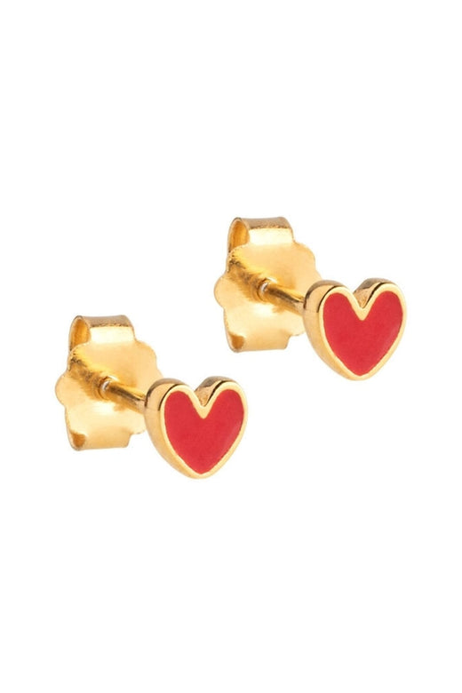 Enamel Copenhagen - Studs, Amore E415G - Red