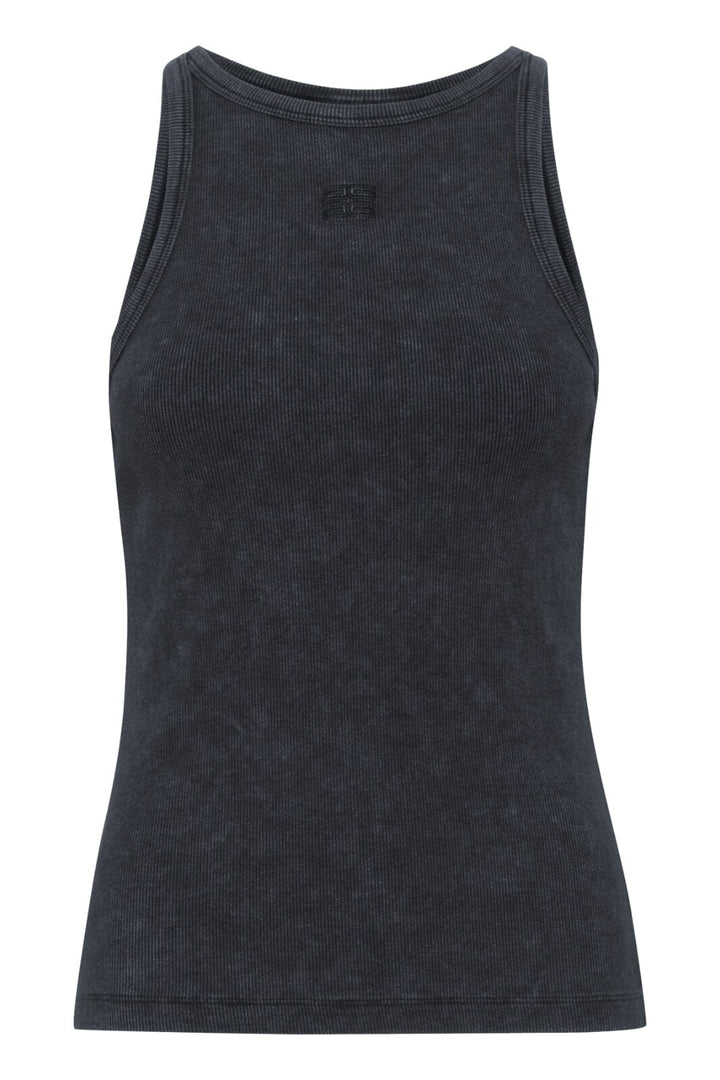Gestuz - Gzdrew Washed Logo Tank 10910365 - 107858 - Grey Washed