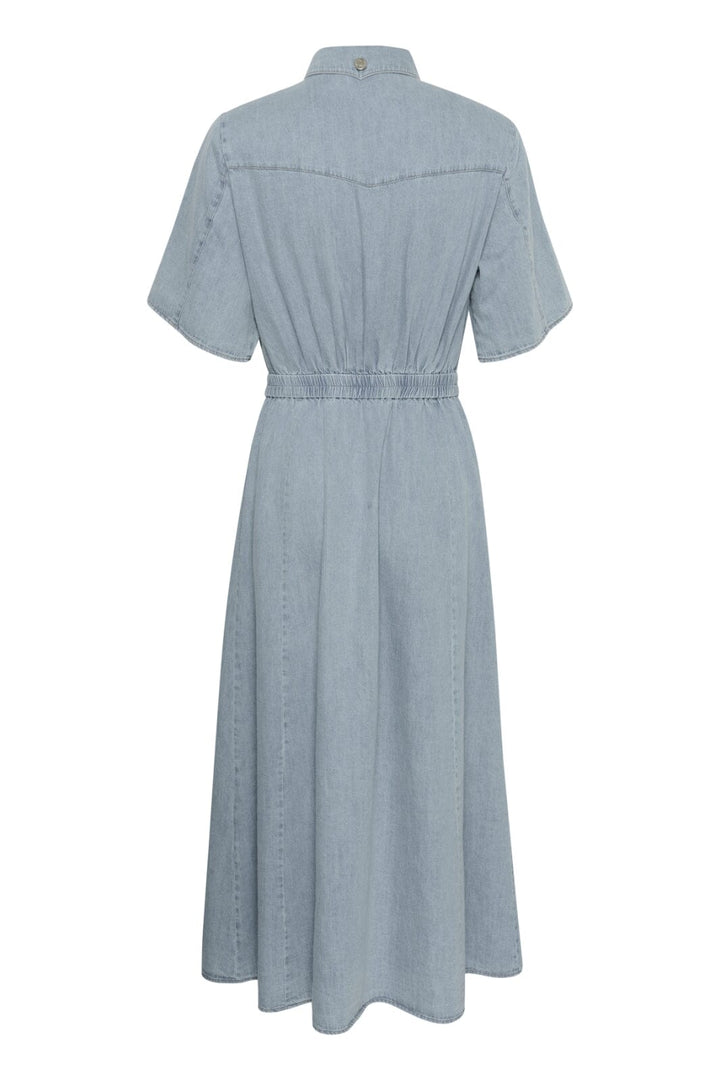 Gestuz - Gzsauda Ss Long Dress 10910194 - 104611 - Light Blue Washed