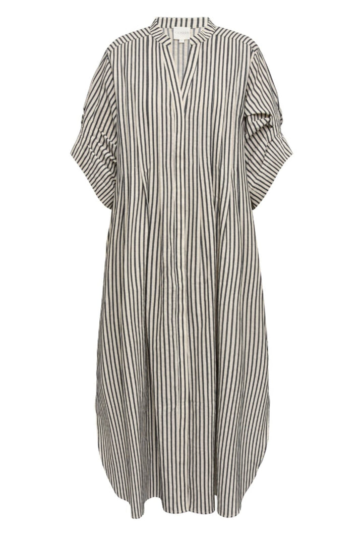 Gossia - Alexago Jo Shirt Dress G1989 - Creme Black Stripes