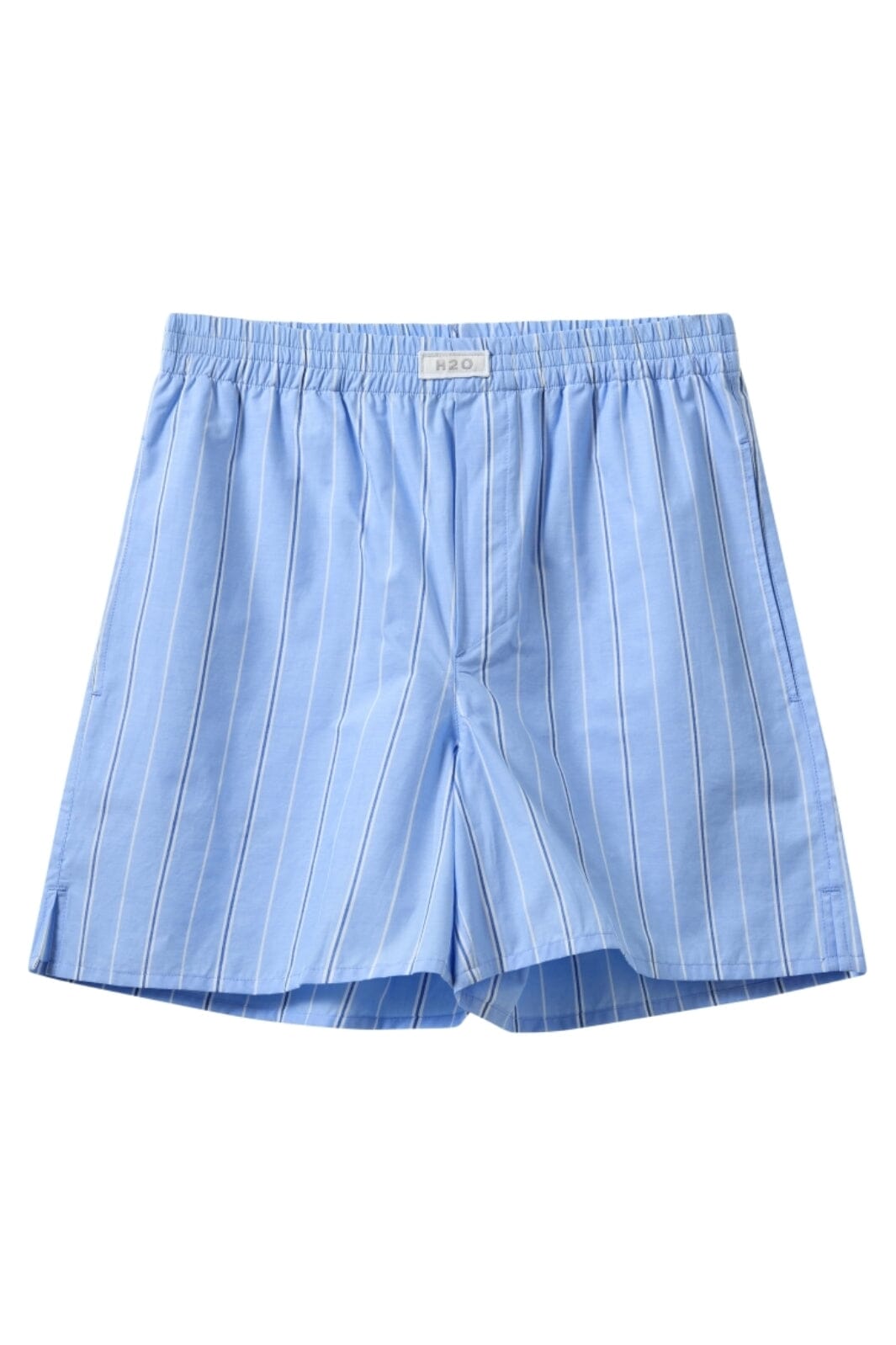 H2O - Rønne Essential Pajamas Shorts 100165-2 - 7046 - Light Blue/White/Blue
