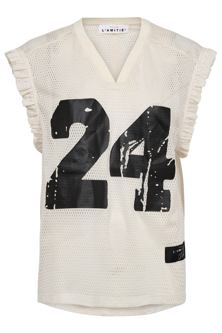 Haute L'Amitié - Drift Frill V-24 Top HL10306 - Pearl