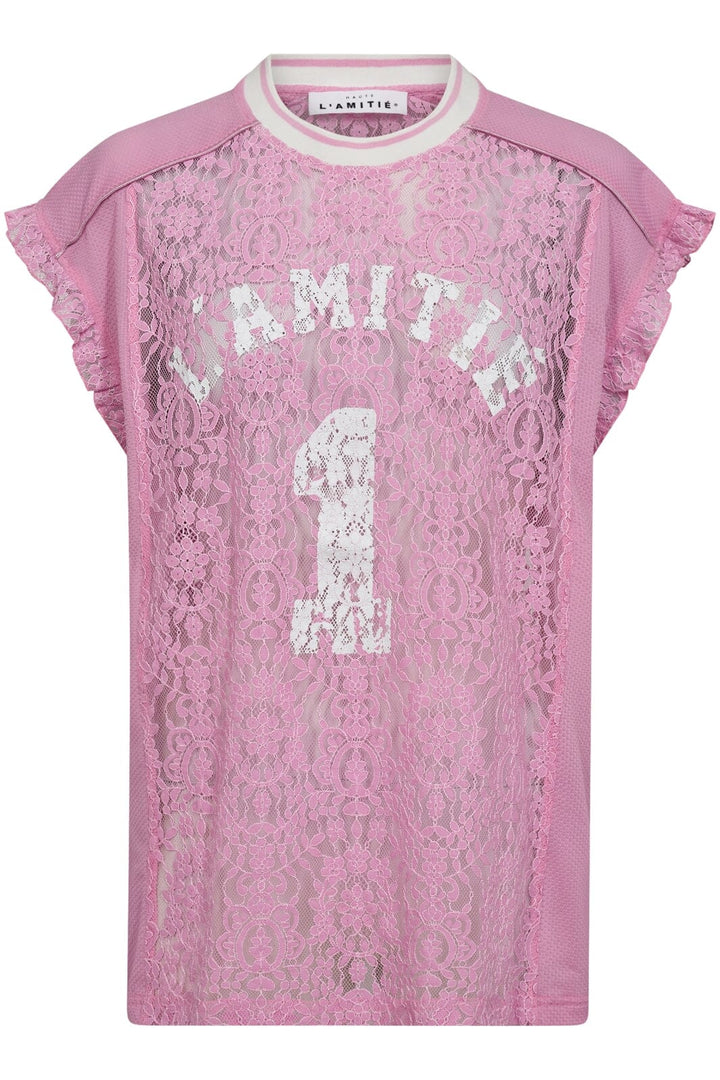 Haute L'Amitié - Football Lace Frill Top HL10124 - Candyfloss