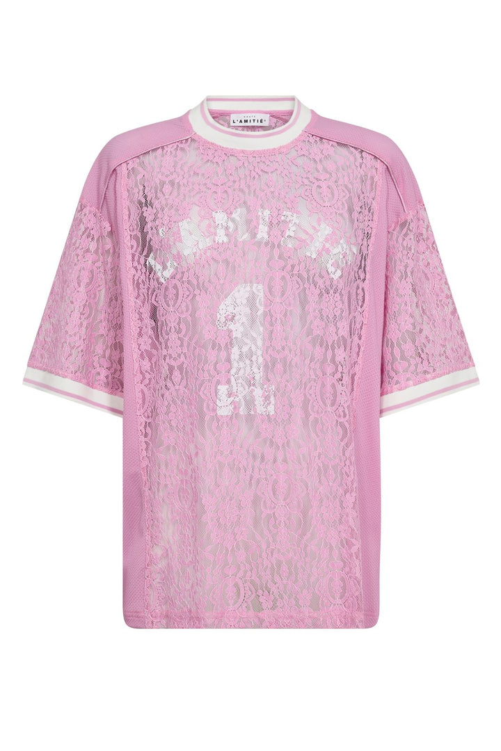 Forudbestilling - Haute L'Amitié - Lace Football Tee HL10001 - Candyfloss T-shirts 