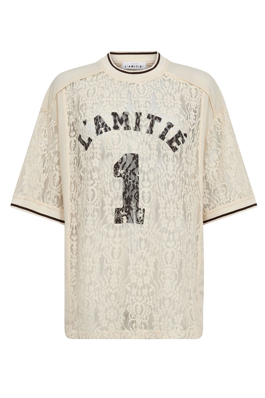 Forudbestilling - Haute L'Amitié - Lace Football Tee HL10001 - Pearl T-shirts 