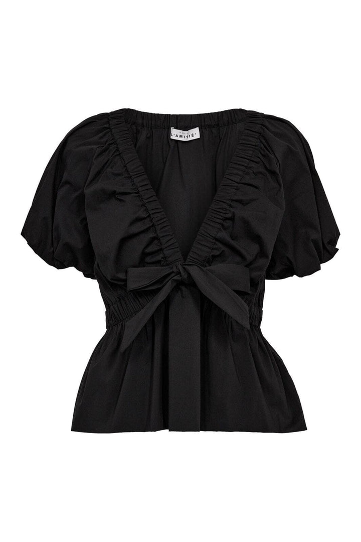 Haute L'Amitié - Puffy Butterfly Top HL10184 - Black