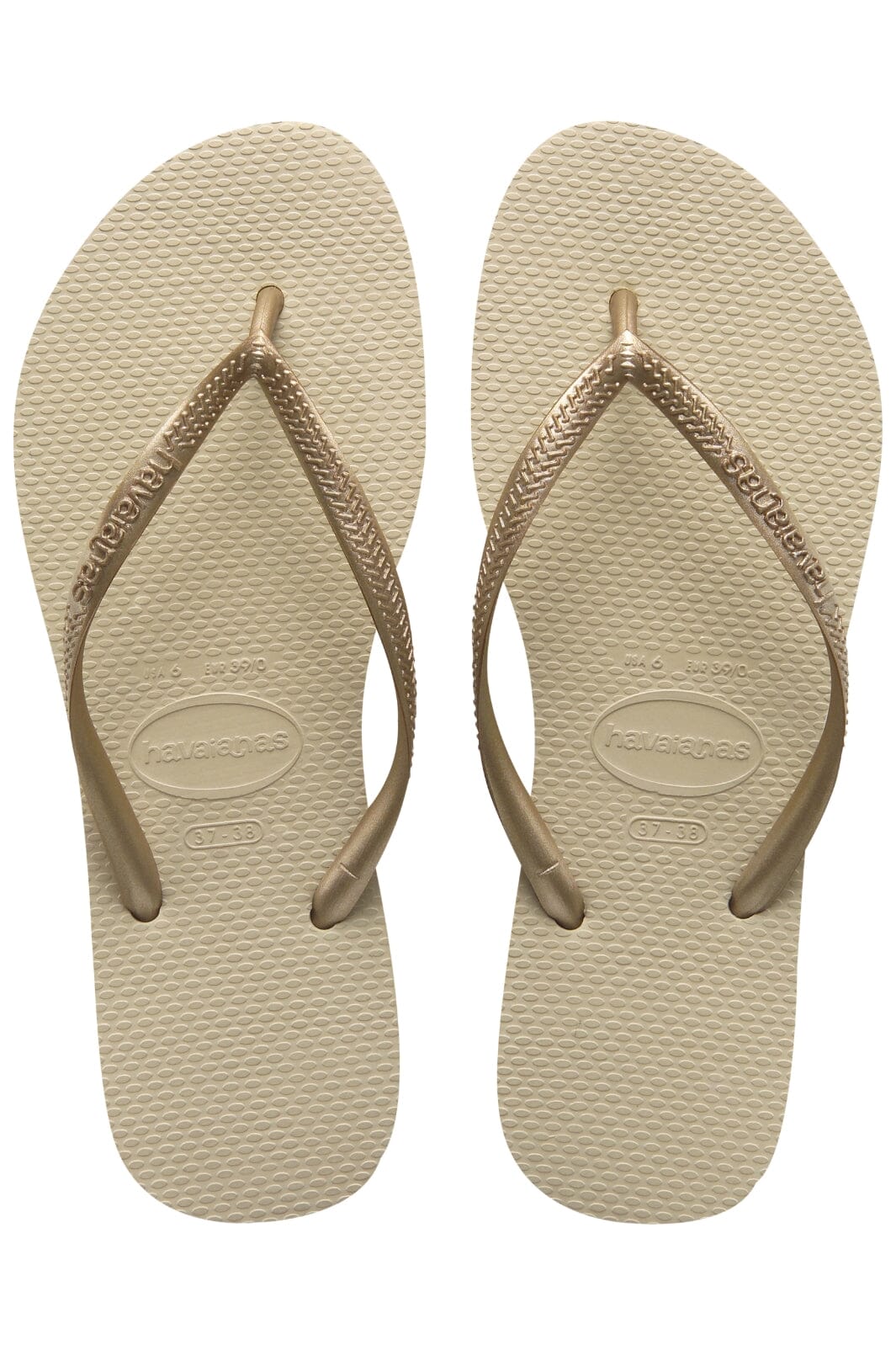 Forudbestilling - Havaianas - Slim - SandGrey/LightGolden Badesandaler 