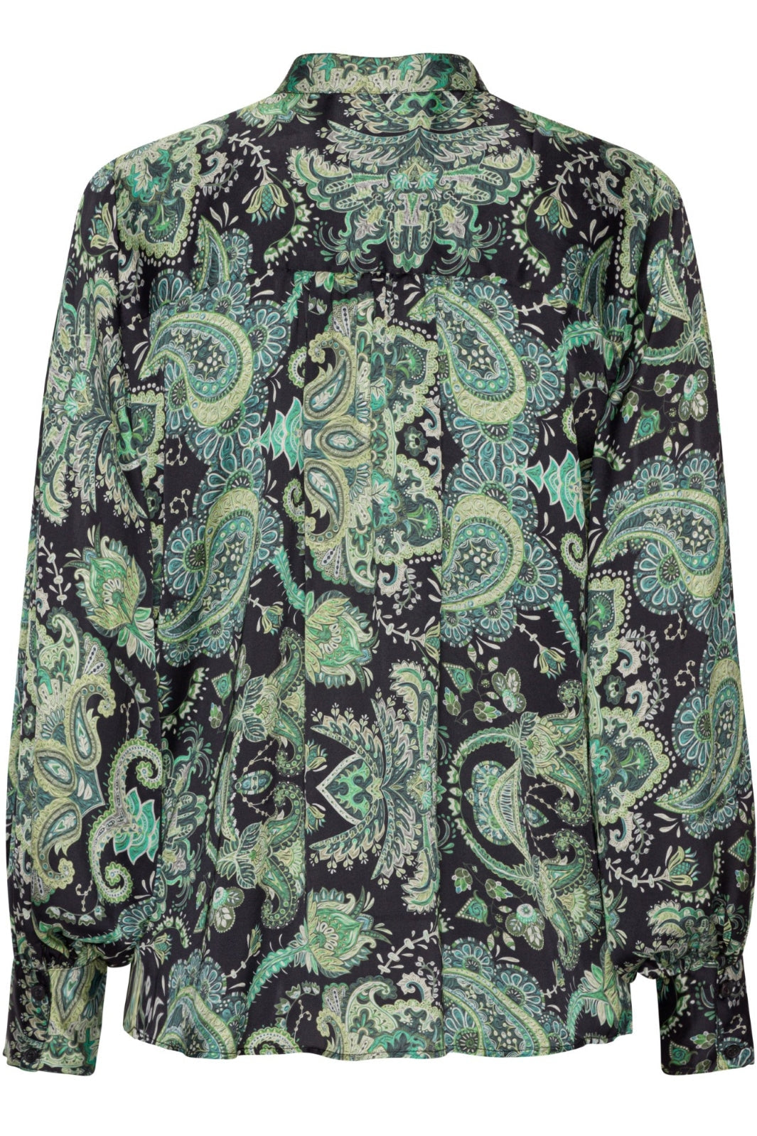 Forudbestilling - Karmamia - Cornelia Shirt - Emerald Paisley (Midt August) Skjorter 