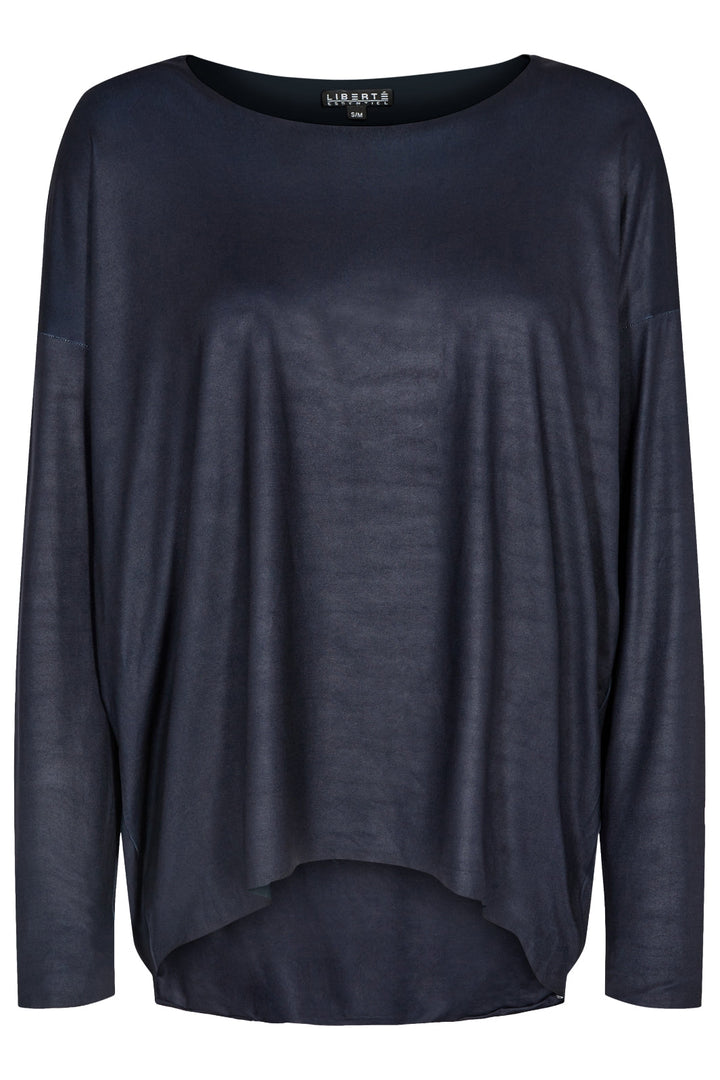 Forudbestilling - Liberte - Alma-Ls-Top - Dark Navy (Oktober) Bluser 
