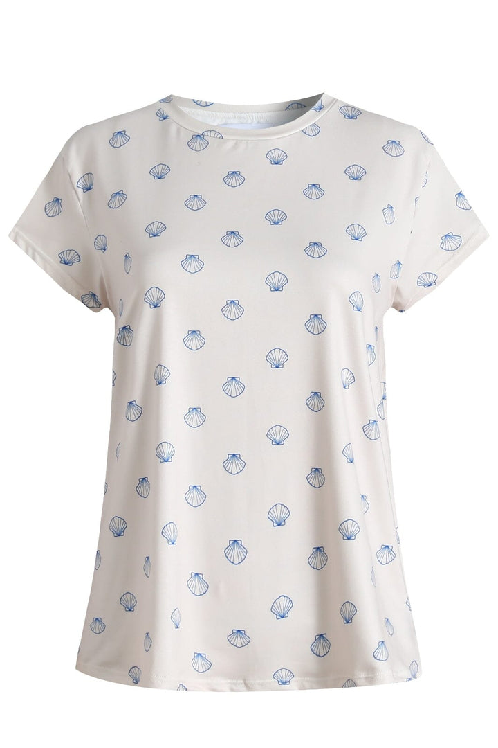 Liberte - Alma-U-Tshirt 9581 - Ivory Cobolt Shell