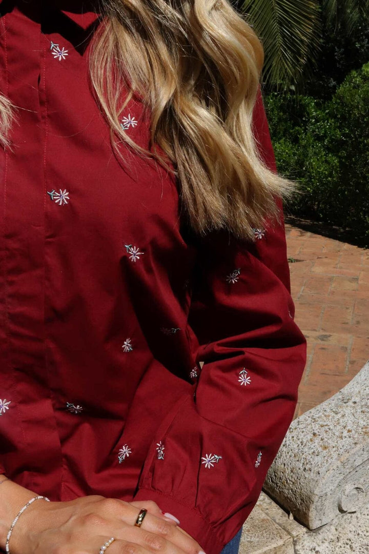 Forudbestilling - Liberte - Flora Ls Blouse 21598 - Bordeaux Flower