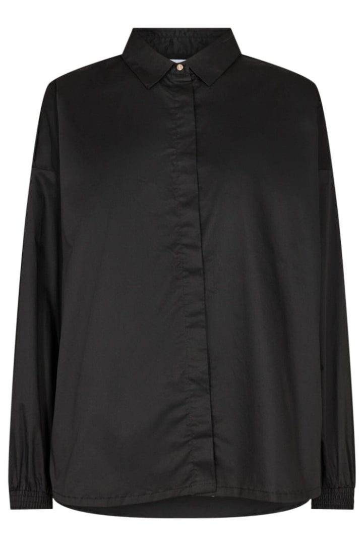 Forudbestilling - Liberte - Sussi-Ls-Short-Shirt - Black (Feb/Mar) Skjorter 