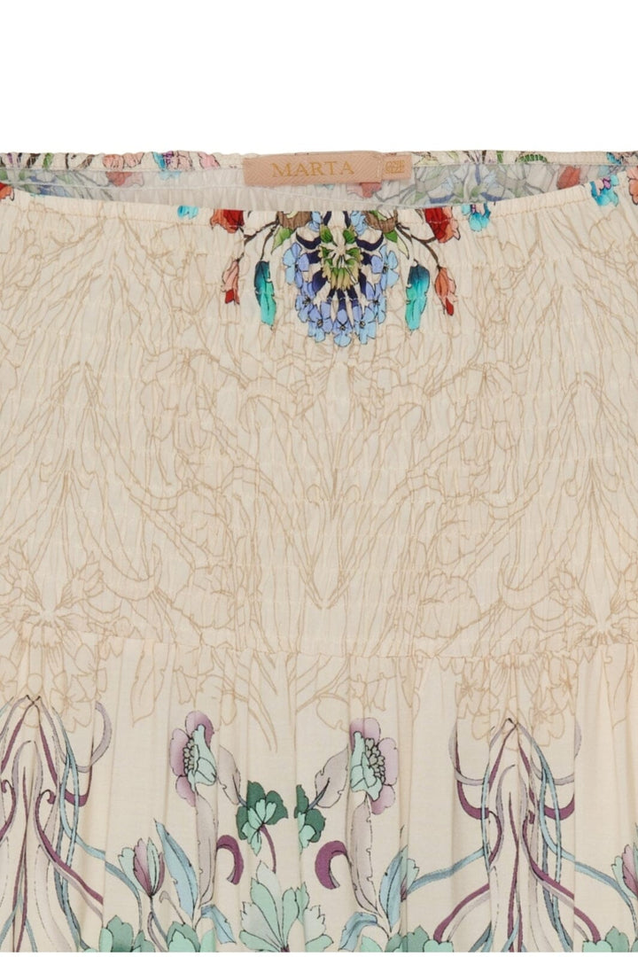 Marta Du Chateau - Mdcjosefina Skirt 5849 - 361Tpzprintbeige