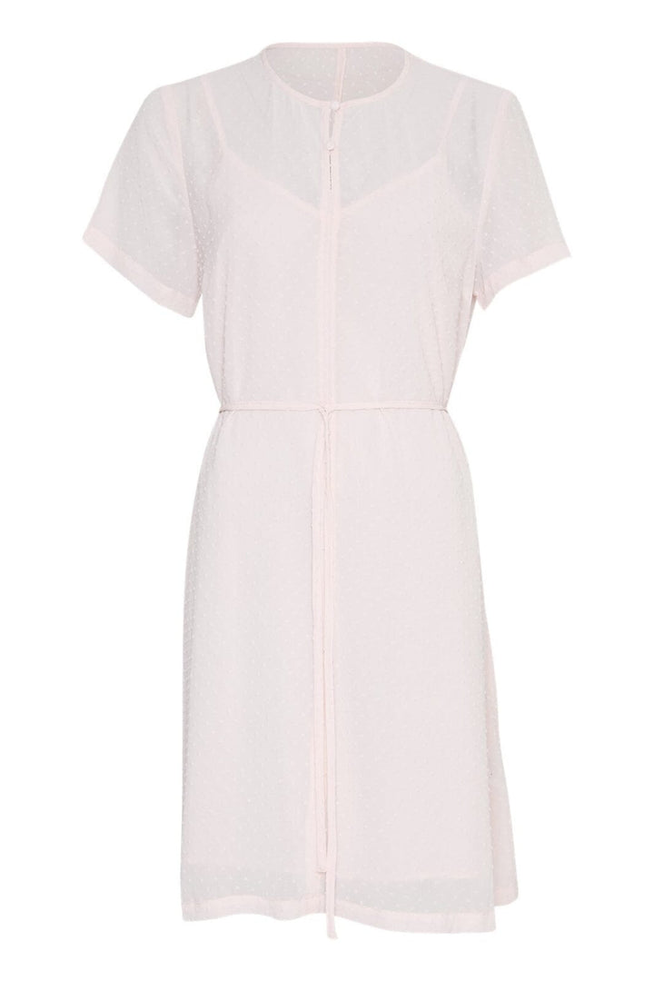 Forudbestilling - Moss Copenhagen - Mschcherlyn Ss Dress - Chalk Pink Kjoler 