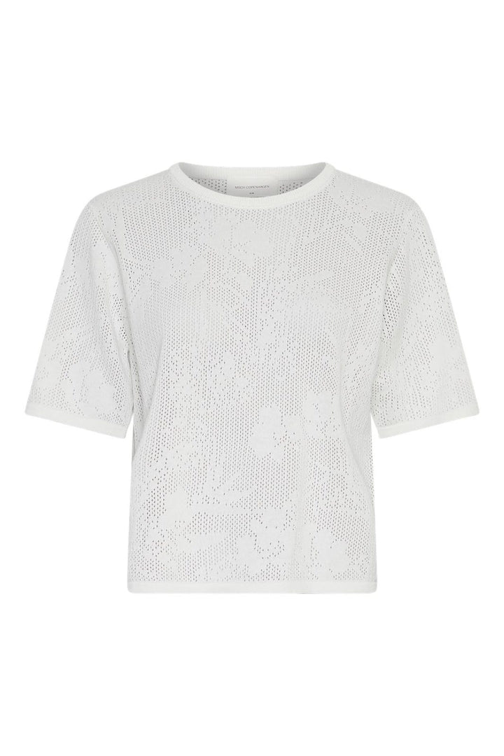 Forudbestilling - Moss Copenhagen - Mschluri 2/4 Pullover 19179 - Egret Strikbluser 