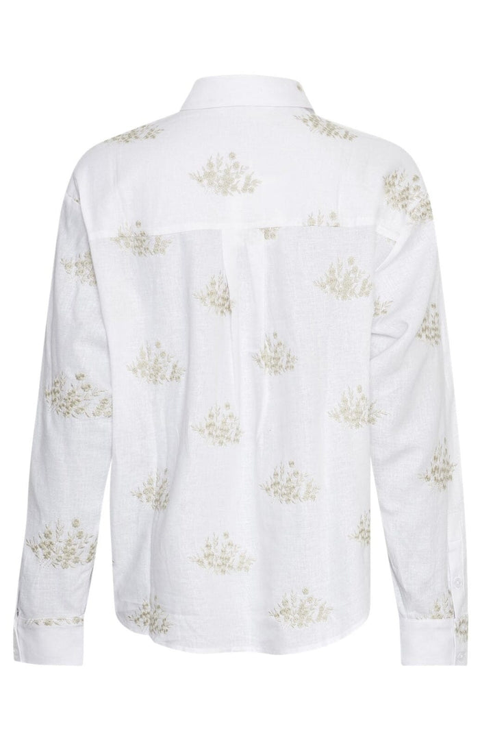 Moss Copenhagen - Mschryan Conella Shirt Emb 19421 - B Wht Peyot Flw