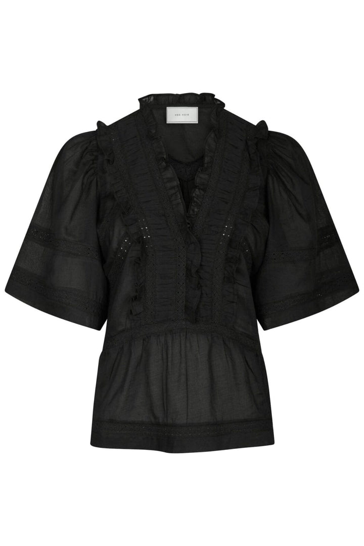 Forudbestilling - Neo Noir - Evienne S Voile Top 161856 - 100 - Black Toppe 