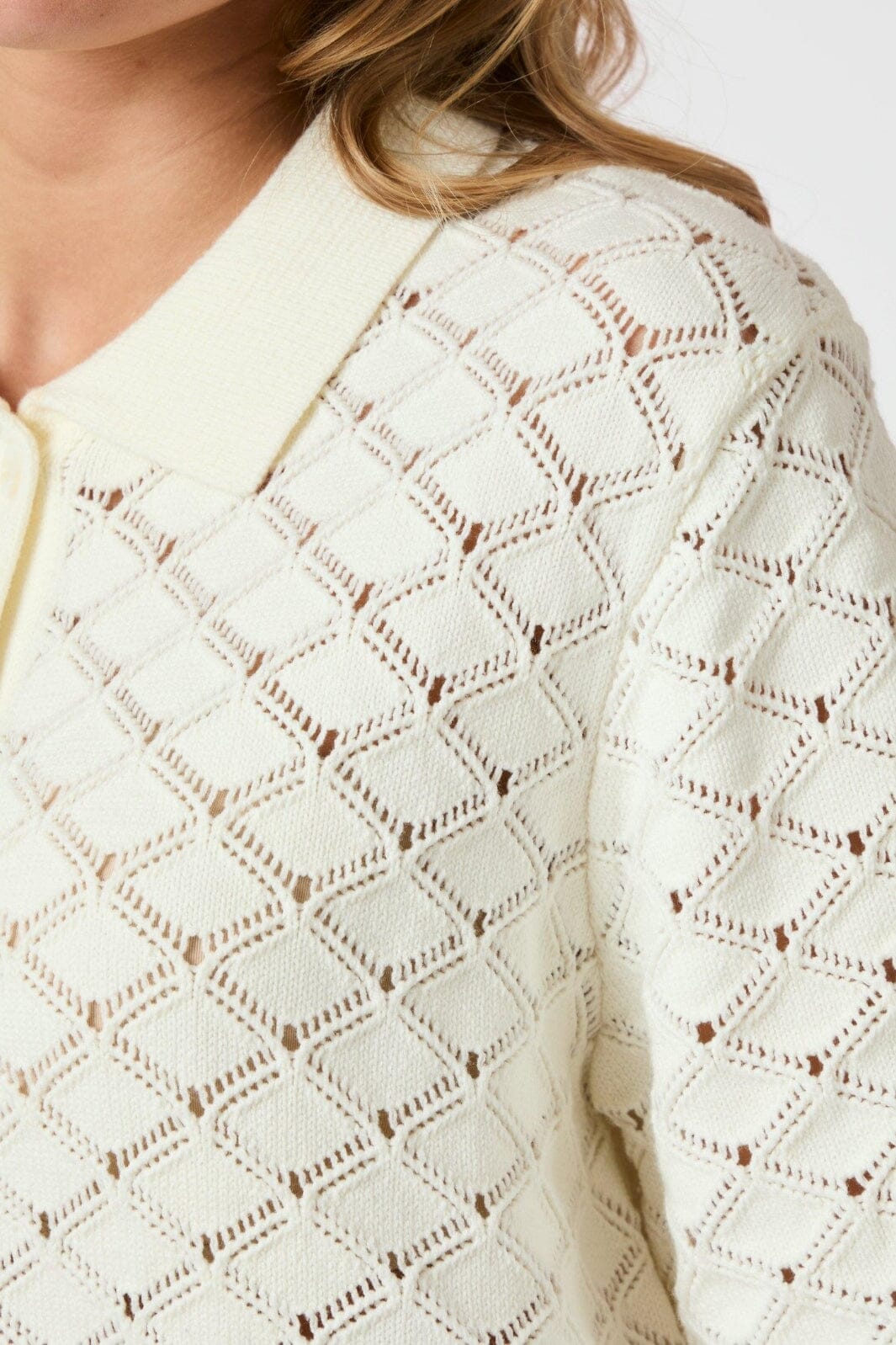 Neo Noir - Sette Crochet Blouse 165216 - 121 - Off White