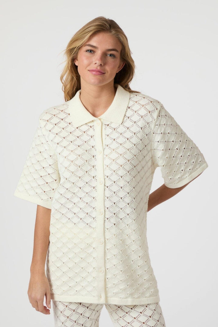 Neo Noir - Sette Crochet Blouse 165216 - 121 - Off White
