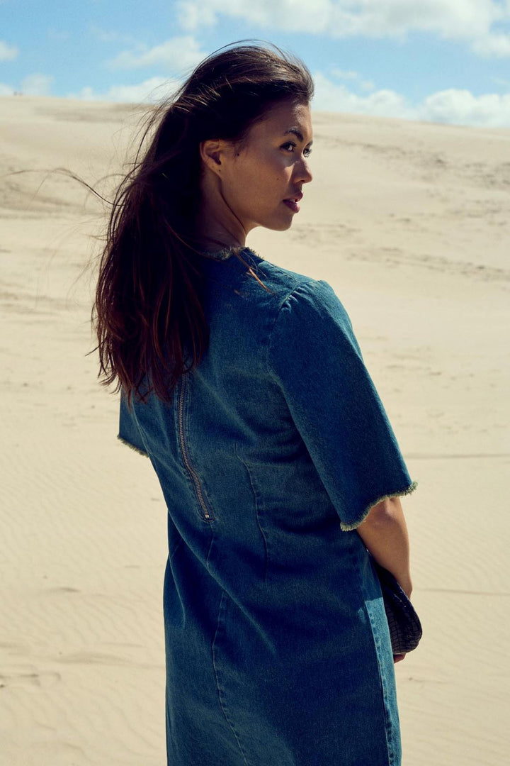 Forudbestilling - Noella - Jordynn Dress - 1056 Vintage Blue Wash Kjoler 