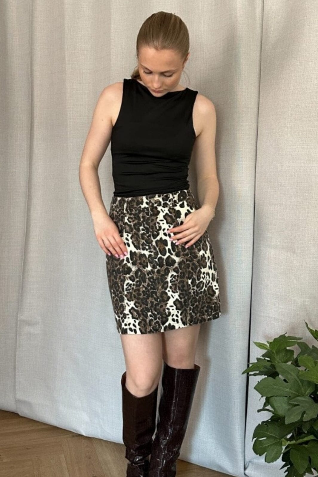 Forudbestilling - Noella - Karissa Skirt - 1018 Taleah Print Nederdele 