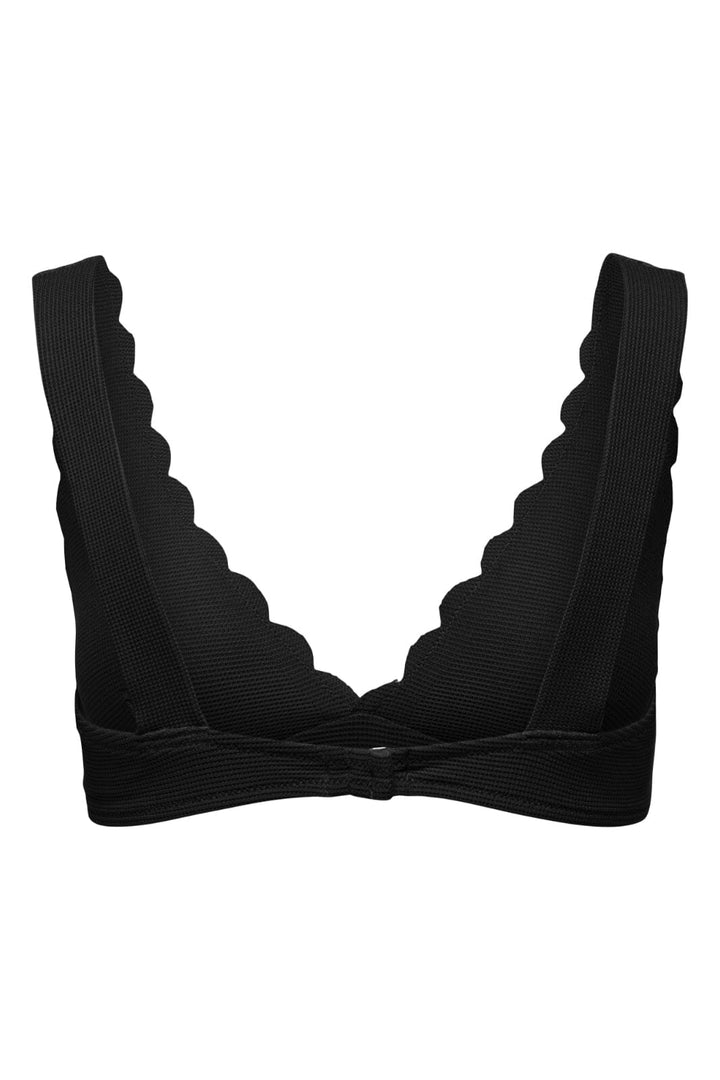 Only - Onldelphine Scallop Bikini Top Acc - 4686068 Black