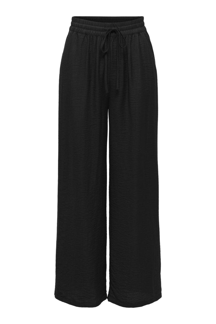 Forudbestilling - Only - Onllino Pull-Up Tie Pant Ox - 4938571 Black