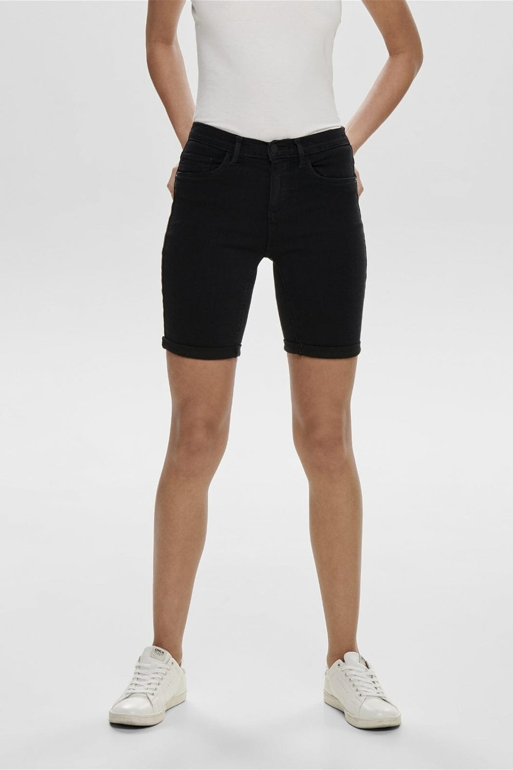 Forudbestilling - Only - Onlrain Life Mid Long Shorts - 3056857 Black