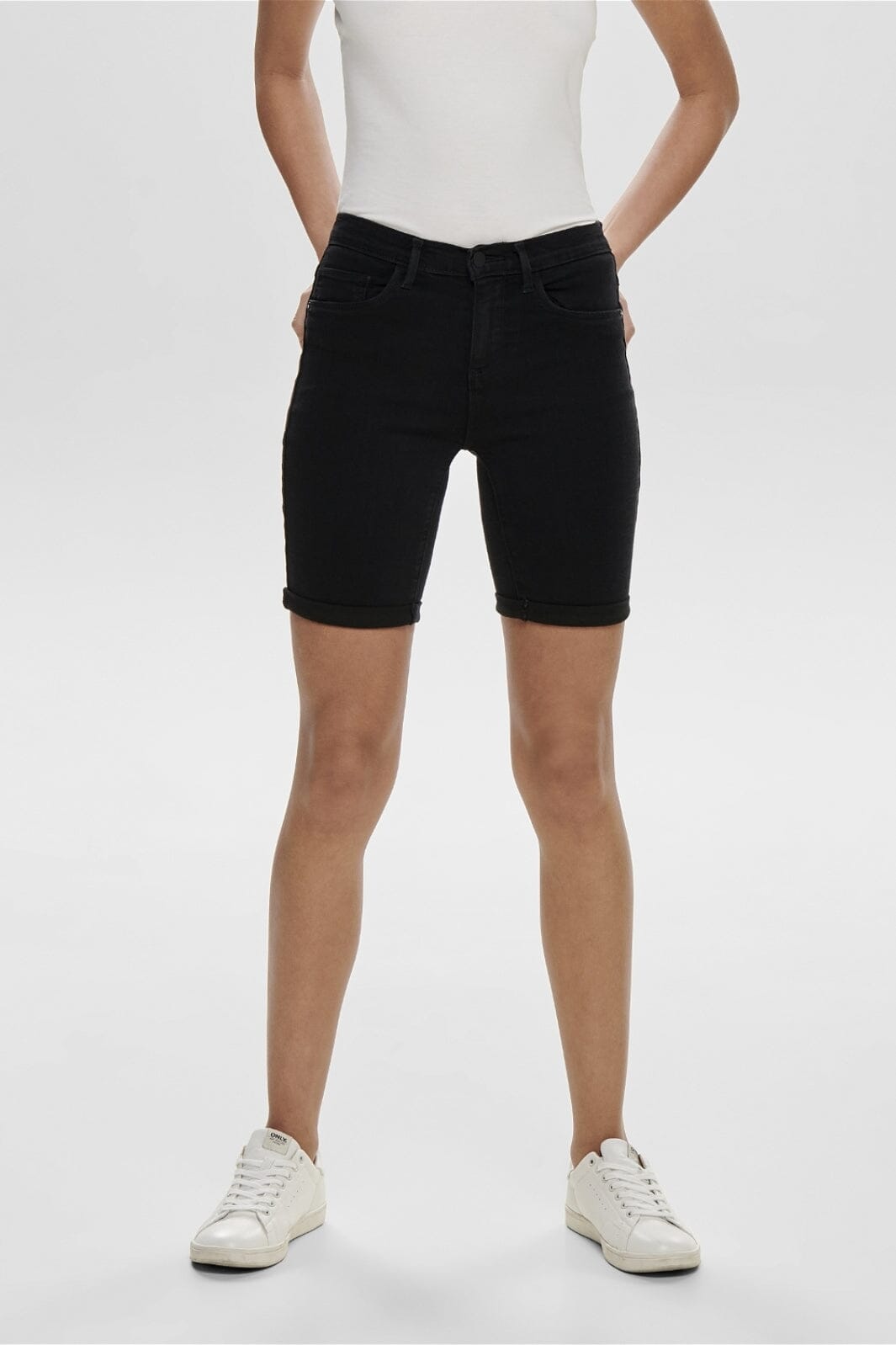 Forudbestilling - Only - Onlrain Life Mid Long Shorts - 3056857 Black