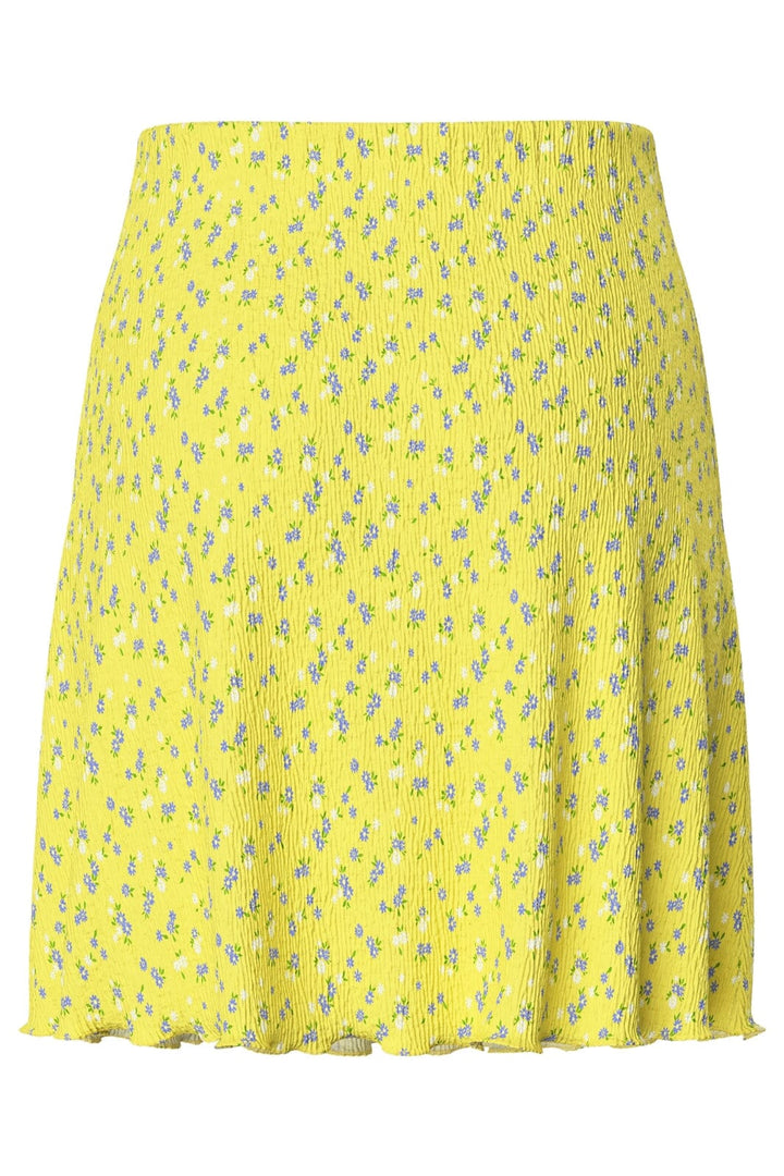 Pieces - Pcflora Short Skirt - 4699153 Pale Banana Small Flower