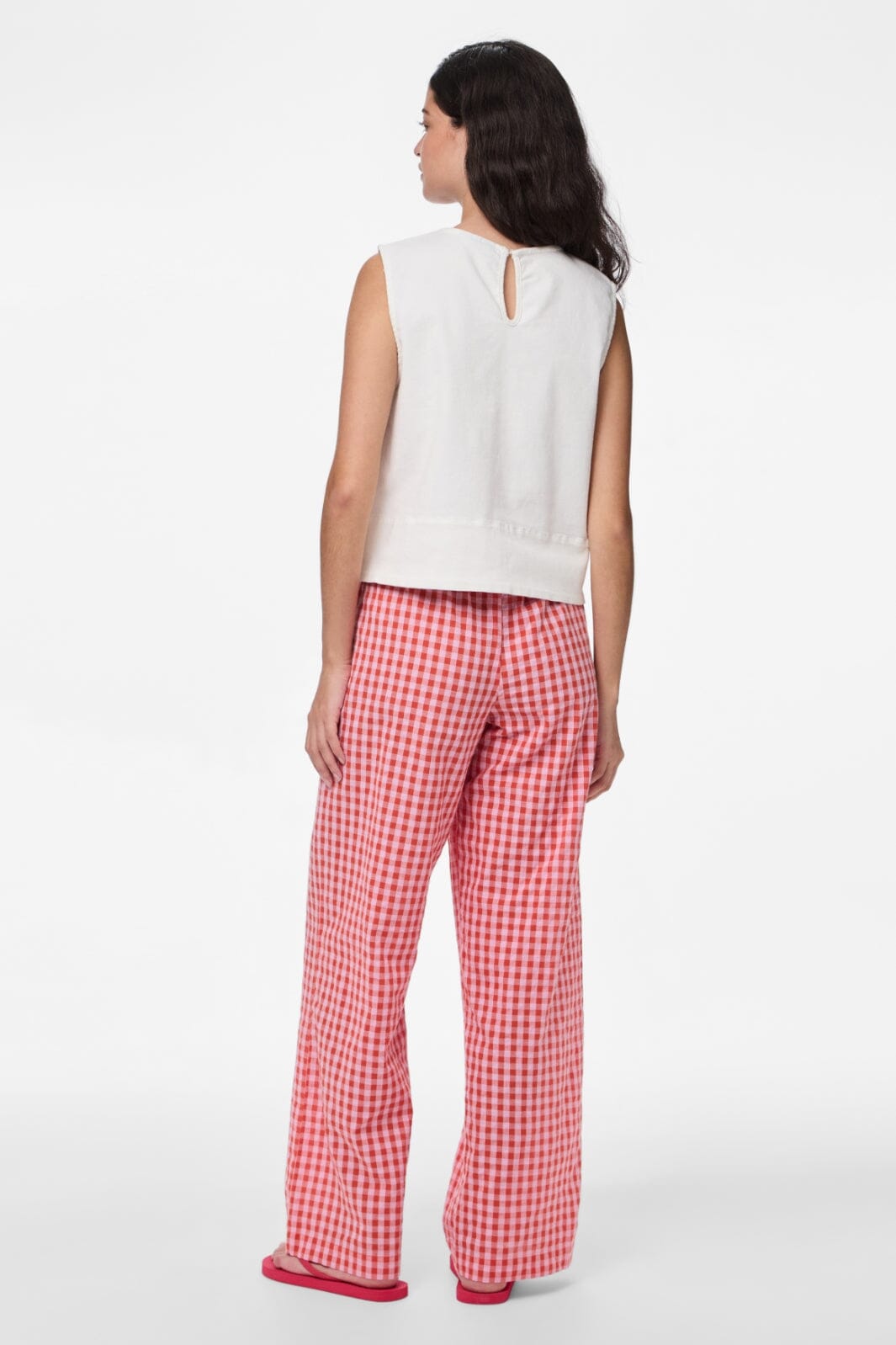 Pieces - Pcliliane Wide Pants - 4953081 Ballerina Red
