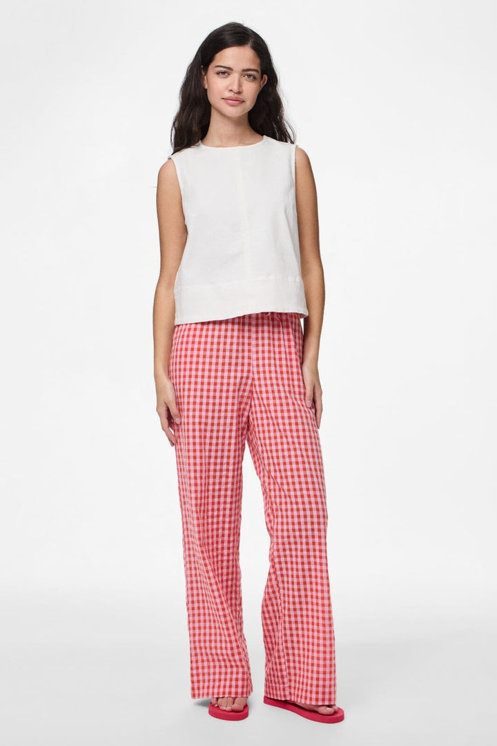 Pieces - Pcliliane Wide Pants - 4953081 Ballerina Red