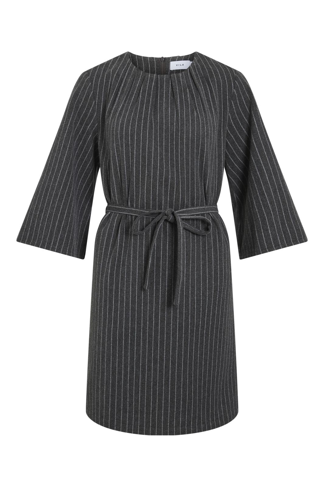Vorbestellung - Vila - Vinicca 3/4 Dress - 4891341 Dark Grey Melange