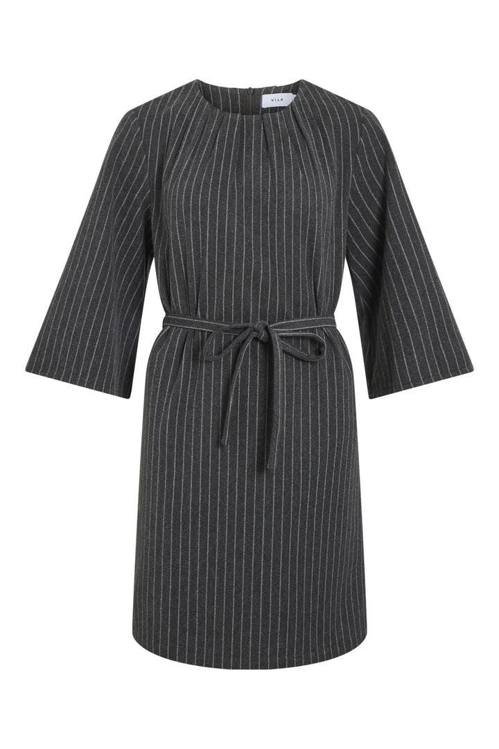 Vorbestellung - Vila - Vinicca 3/4 Dress - 4891341 Dark Grey Melange