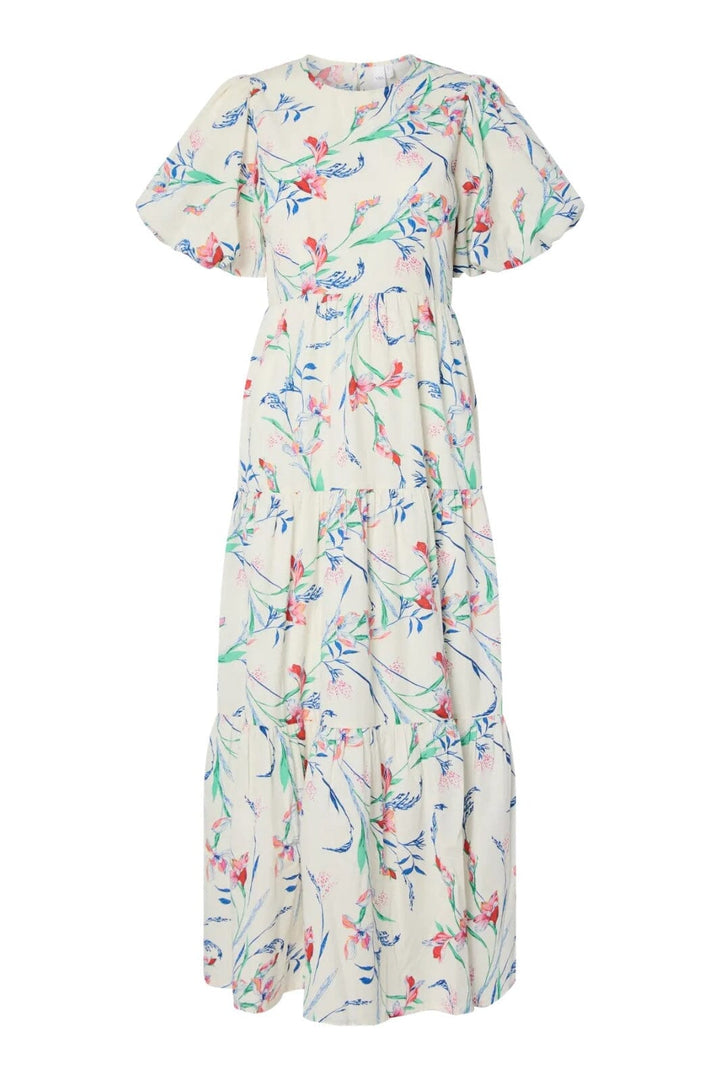 Forudbestilling - Y.A.S - Yasneena Ss Ankle Dress Pb - 4807831 Birch Neena Aop