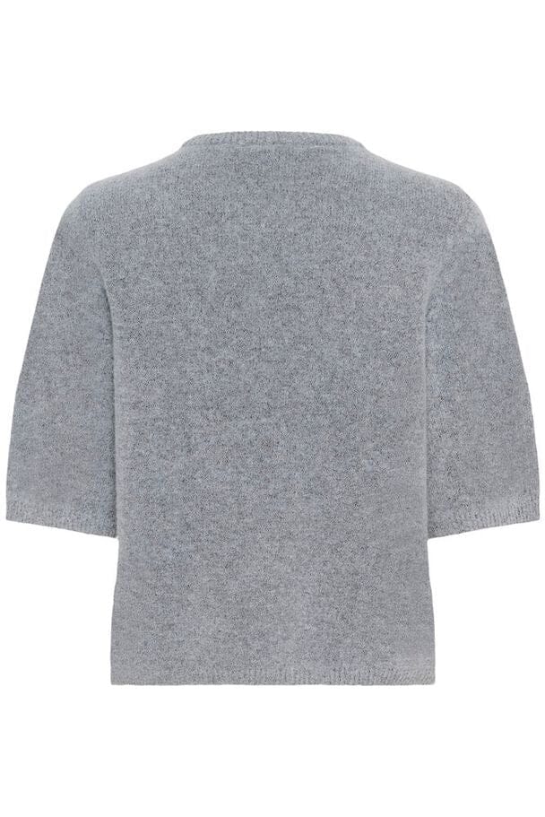 Gestuz - Alphagz Ss Tee 10909815 - 1442061 - Pearl Blue Melange Strikbluser 