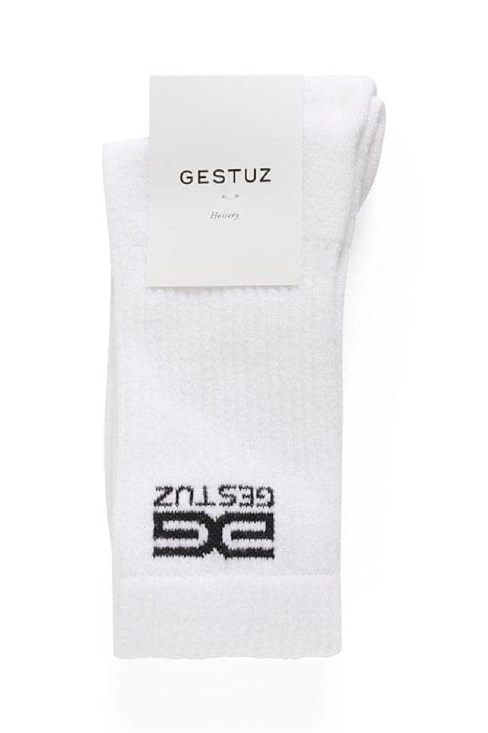 Gestuz - GestuzGZ new logo socks - Bright White Strømper 