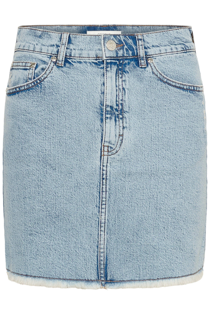 Gestuz - Gzdea Mini Skirt 10910384 - 107868 - Light Blue Denim Nederdele 