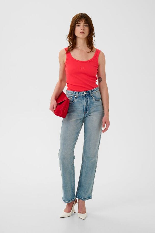 Gestuz - Gzdrew Logo Top 2.0 10910067 - 181660 - Tomato Toppe 