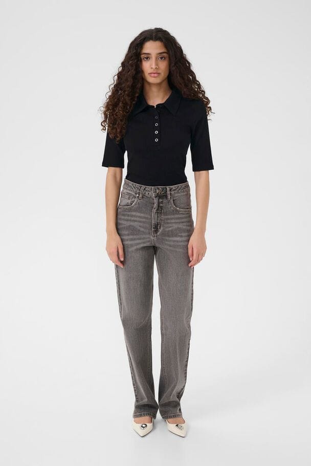 Gestuz - Gzdrew Polo Top 10910952 - 100017 - Black Toppe 